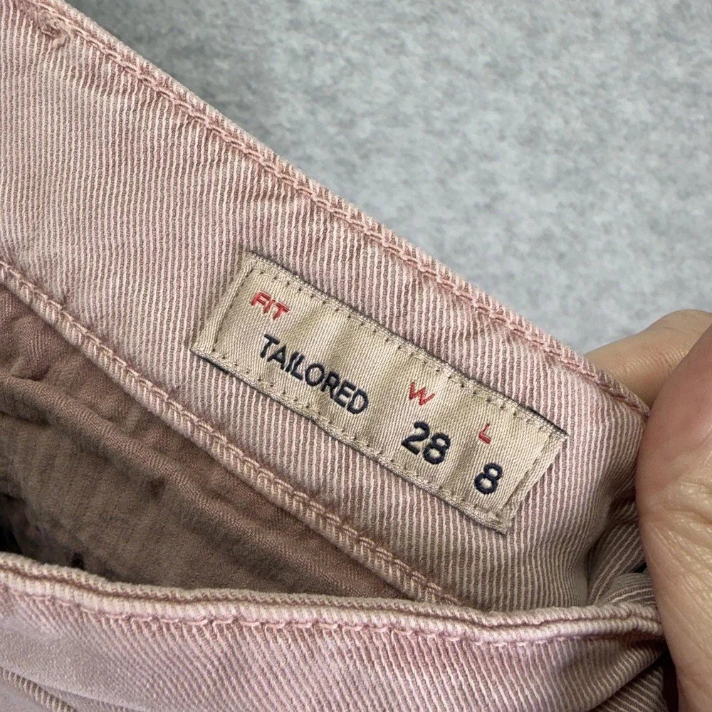Faherty Chino Shorts Mens 28 Pink Coastline Tailored 8 Inch Inseam Casual